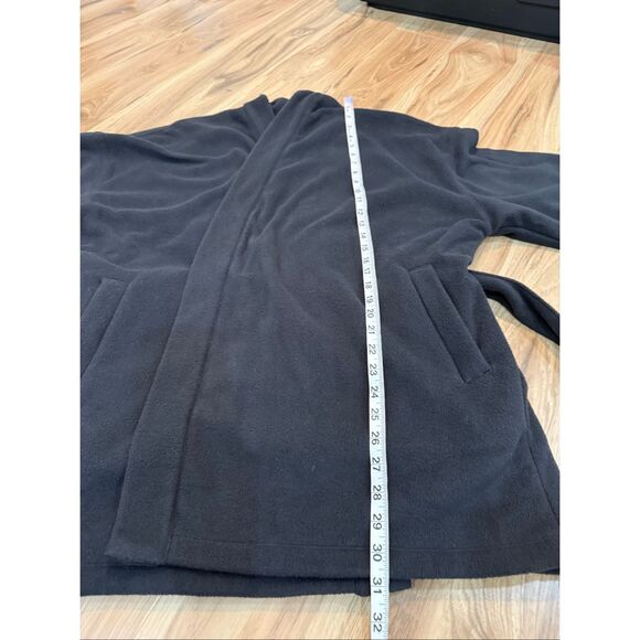 SKIMS by Kim Kardashian NWT Fleece Wrap Belted Jacket Onyx Black size Medium M - Picture 9 of 10